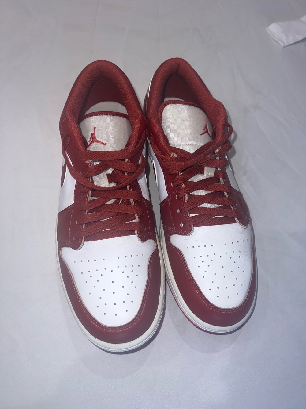 Jordan Low Top Sneakers - White and Red